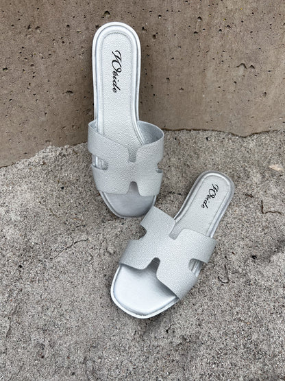 Belle silver sandal (1061)-støvler-Åberg Copenhagen DK-Åberg Copenhagen DK