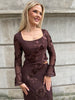 Flam brown flower blouse