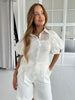 Azaka white romantic blouse