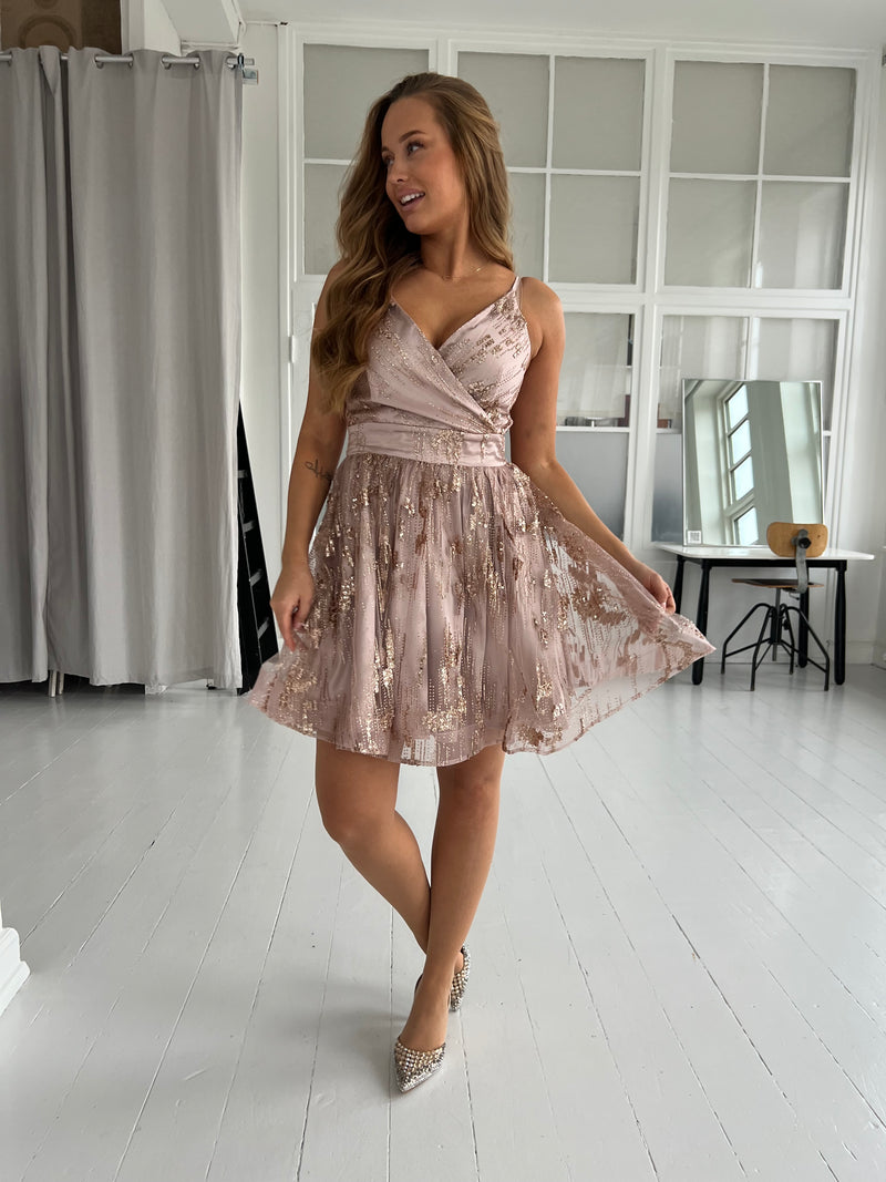 F&P rose shimmer dress (2108)