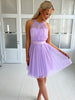 Soky light purple tulle dress