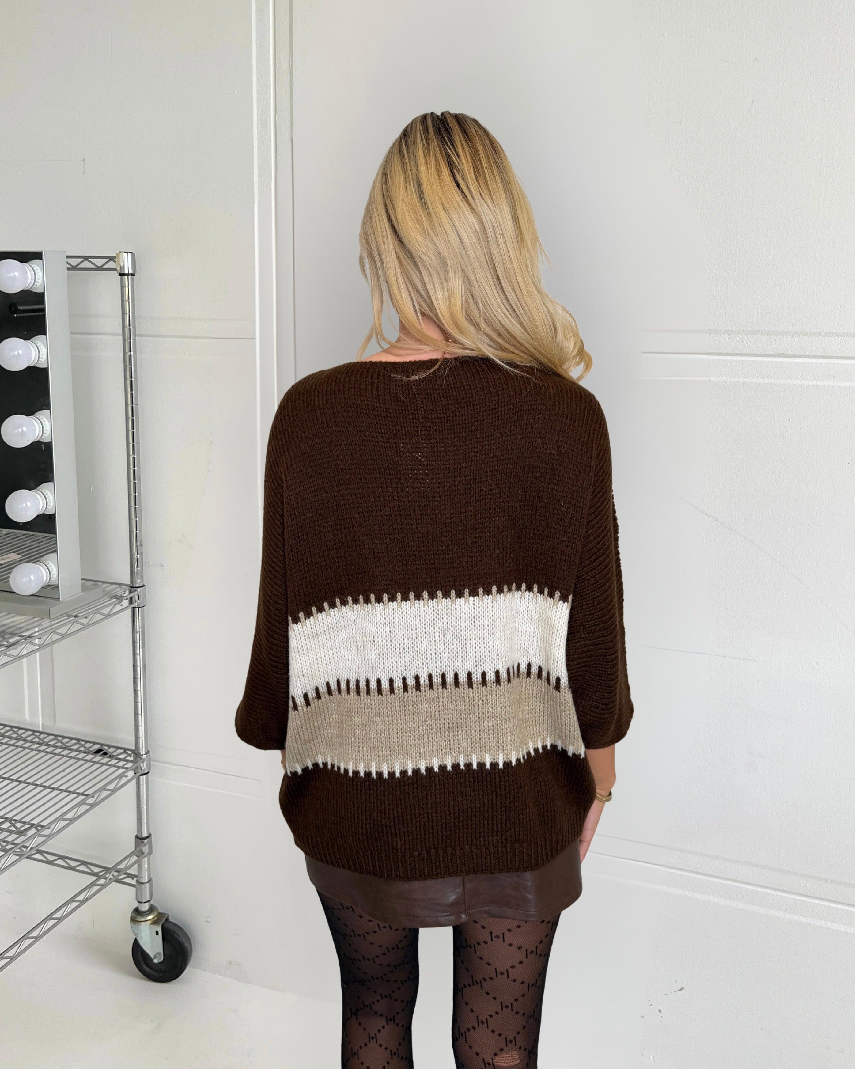 Estee Oversized V-neck sweater