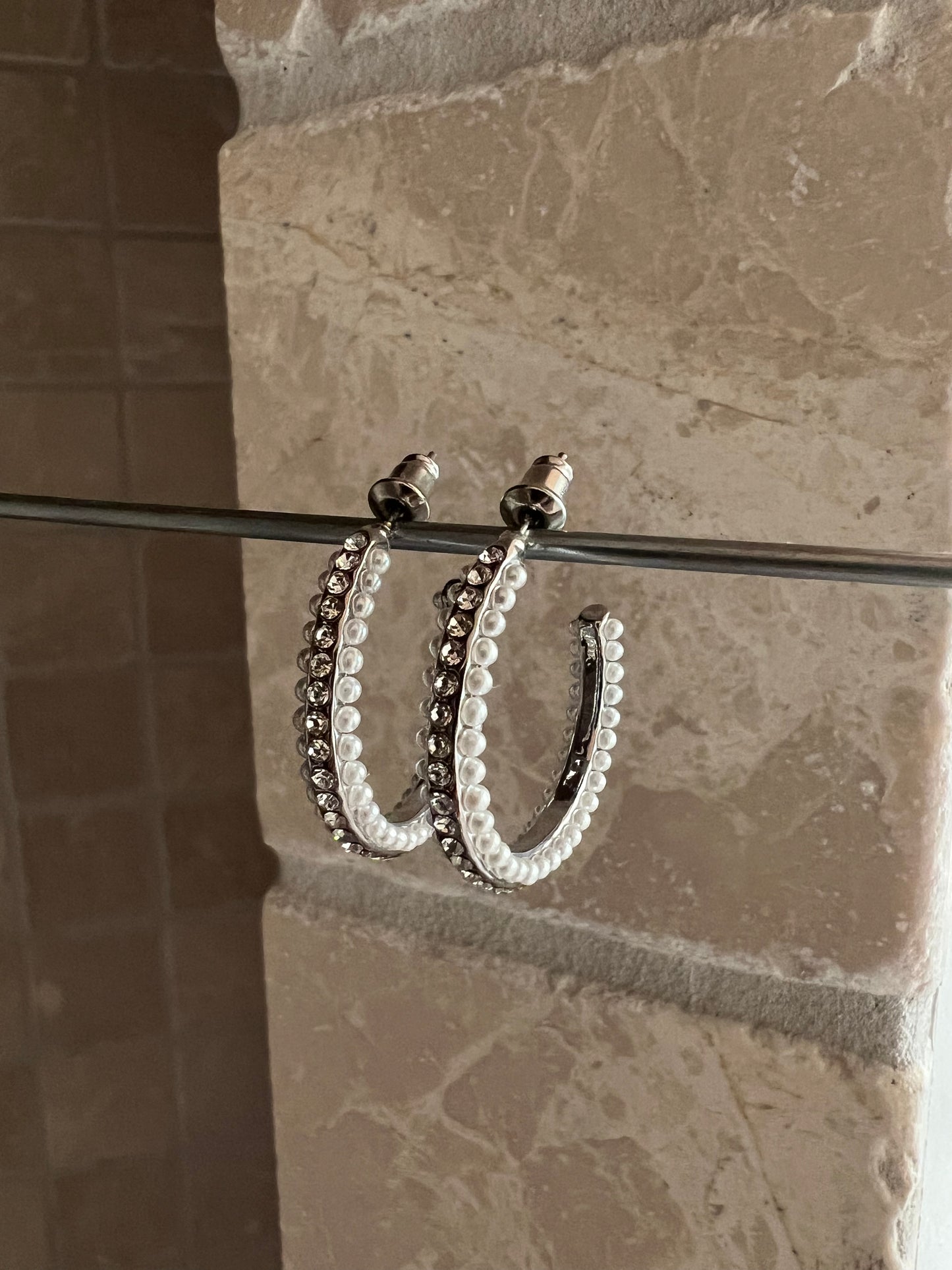 Orient sølv perle hoops (0002) fra webshoppen Aaberg Copenhagen