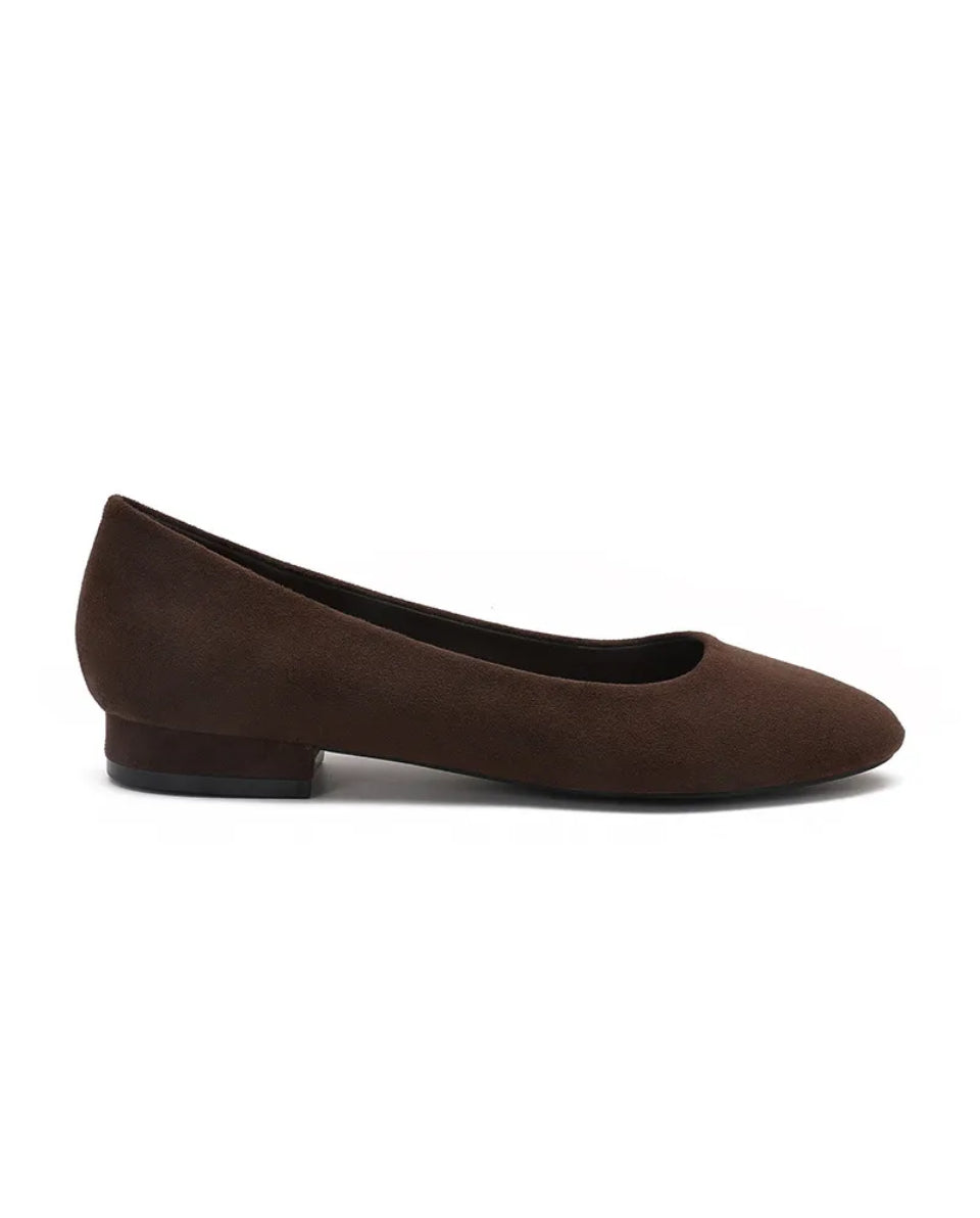 Joia dark brown ballerine fra webshoppen Aaberg Copenhagen
