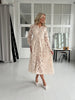 Flam beige lace dress