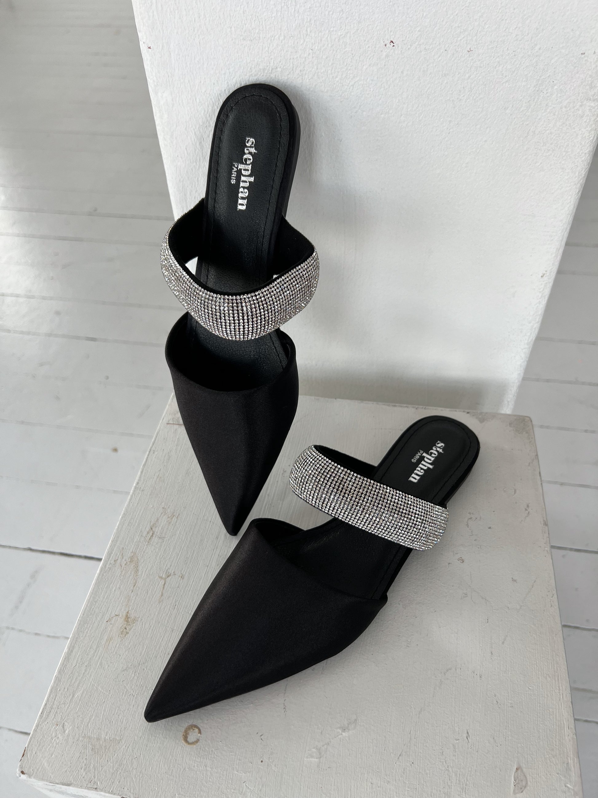 Stephan sort sandal (127) fra webshoppen Aaberg Copenhagen
