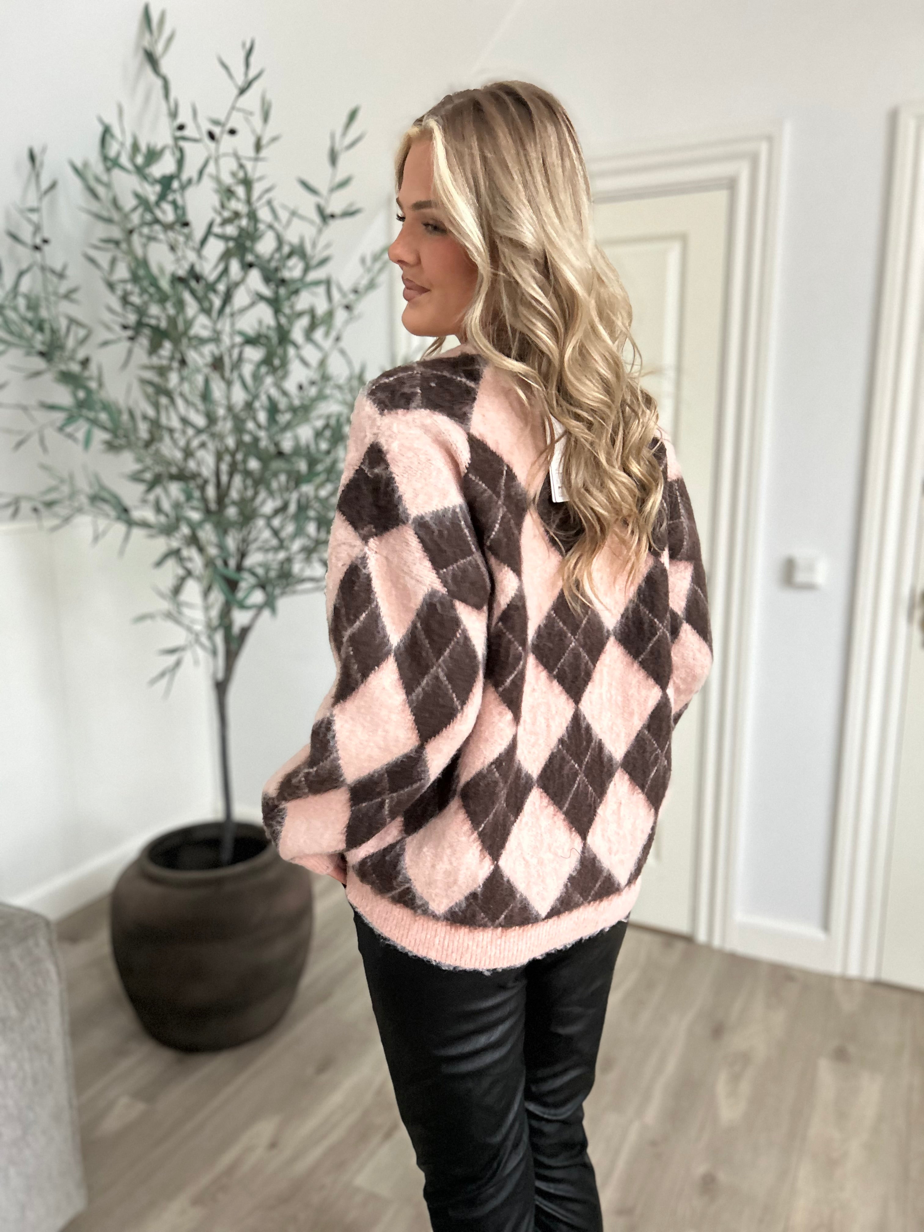 Mochy oversized diamond cardigan