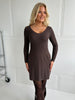 Laffe choko knit dress