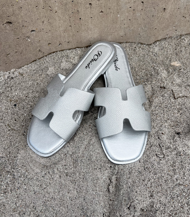 Belle silver sandal (1061)-støvler-Åberg Copenhagen DK-Åberg Copenhagen DK