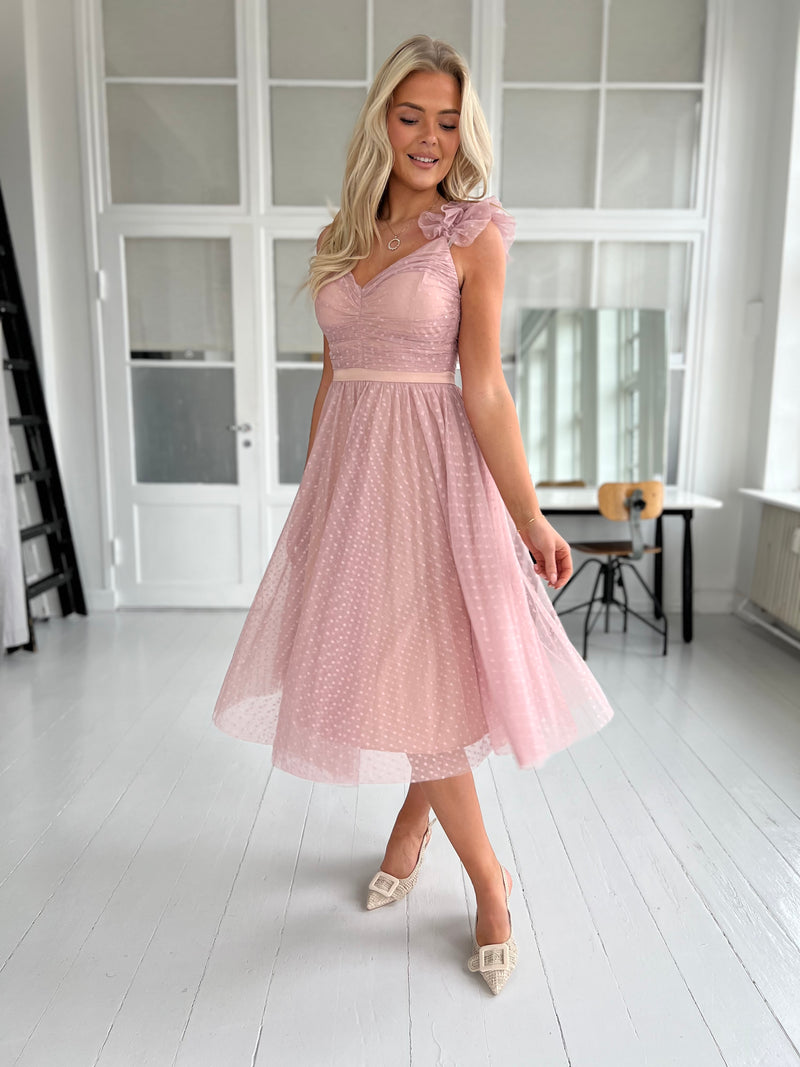 Soky rosa tulle dress (3377)