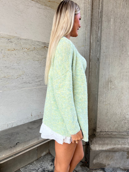 Azaka light green cardigan (5845)