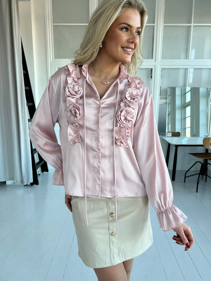 Azaka rosa blouse (4487)