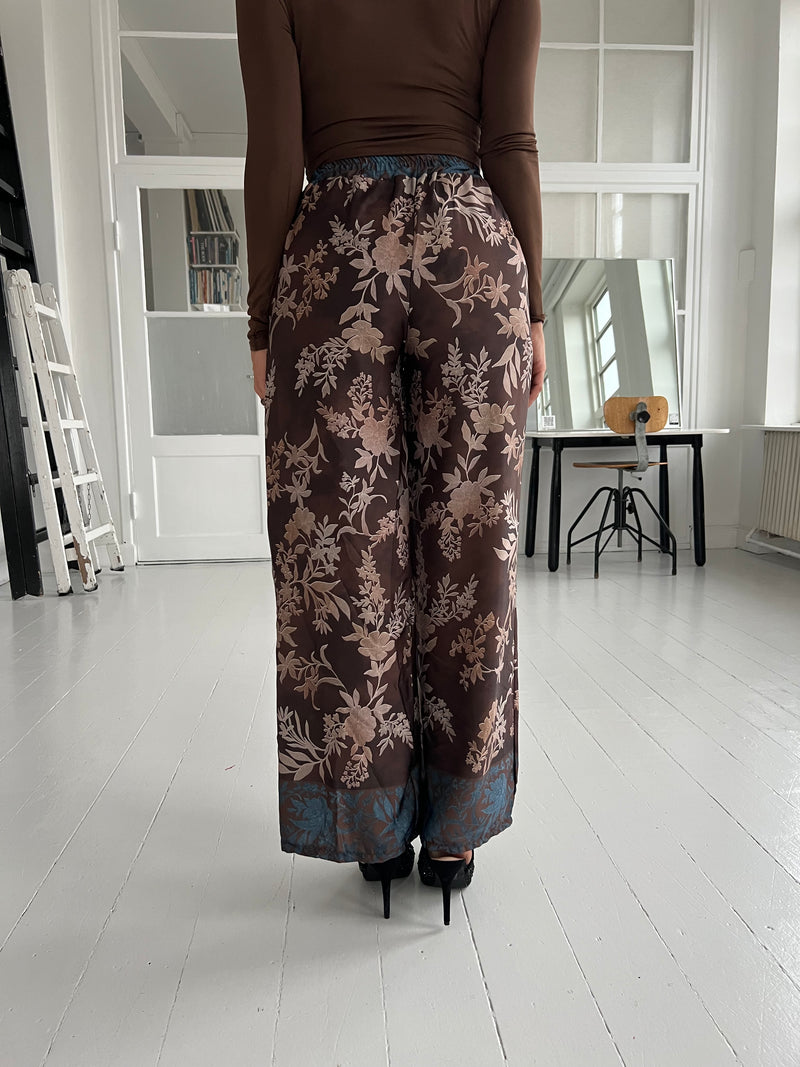 Bellice brown satin pants