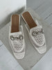 Marquiz white slippers