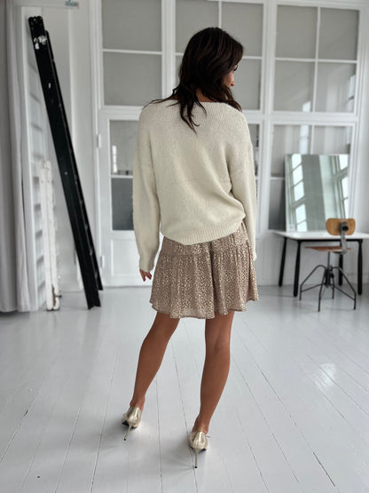 Azaka beige sequins knit (8330)