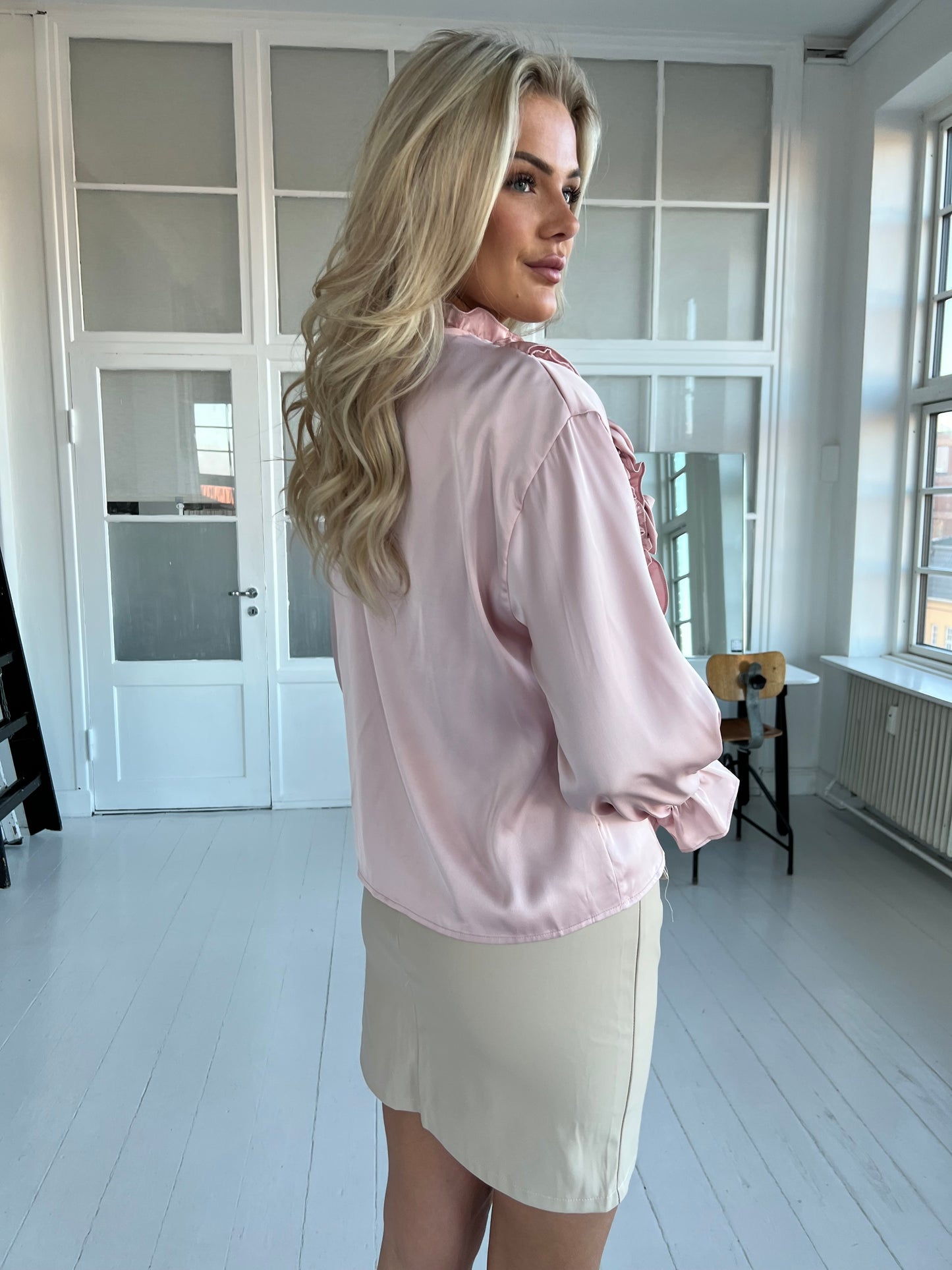 Azaka rosa blouse (4487)