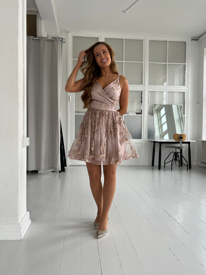 F&P rose shimmer dress (2108)