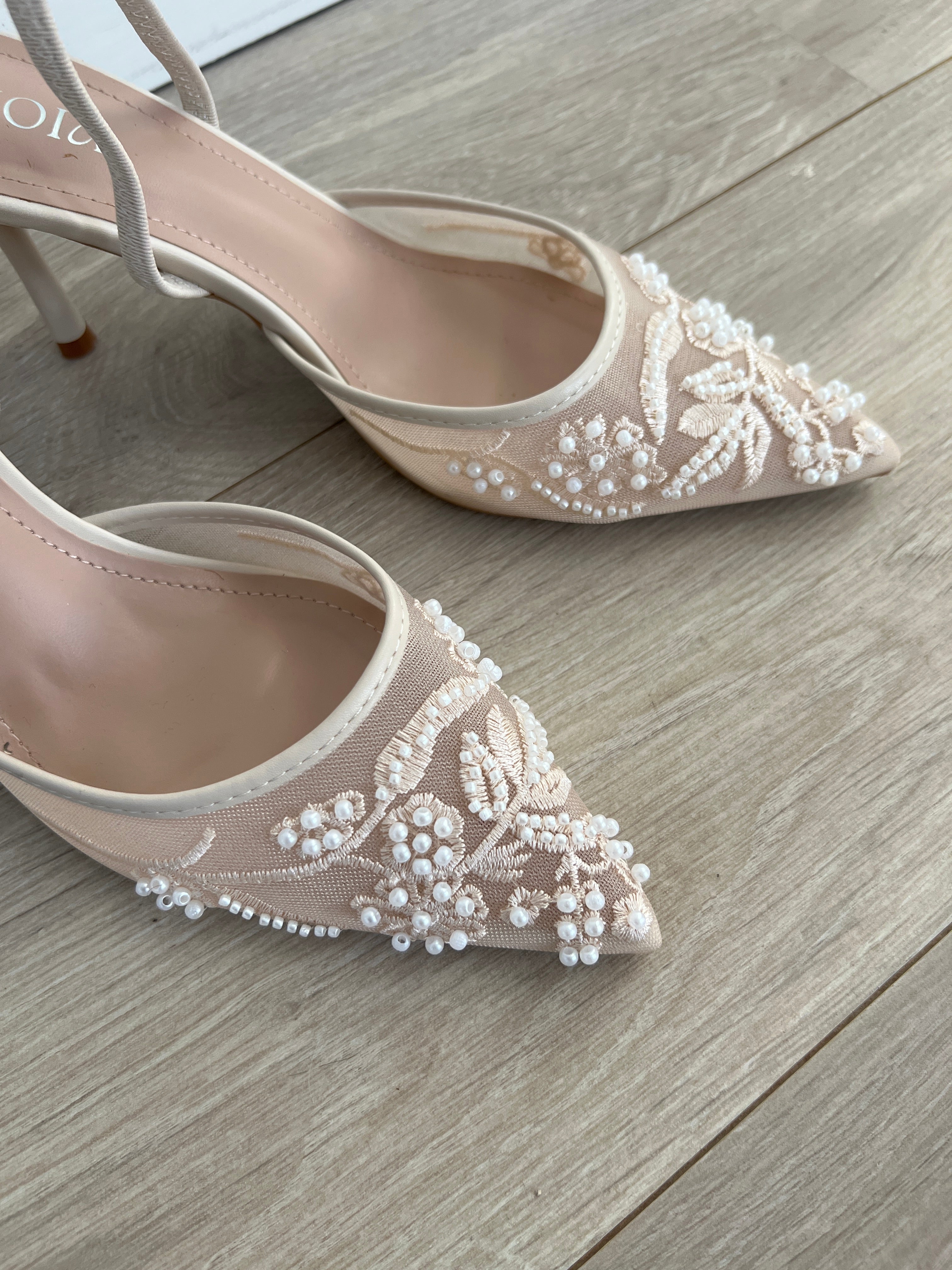 Joia beige heels