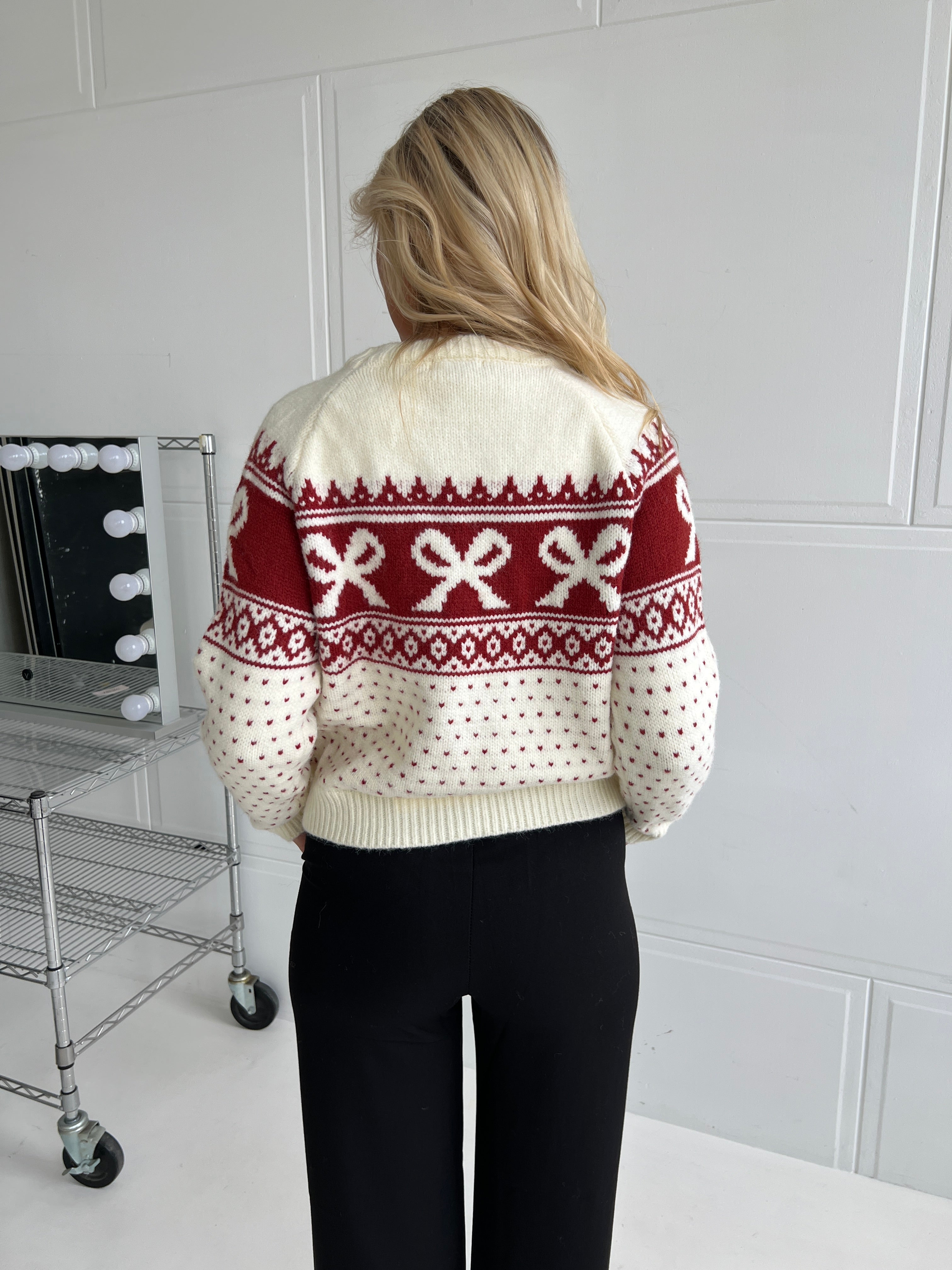Azaka beige x-mas knit