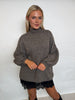 Estee oversized knit taupe