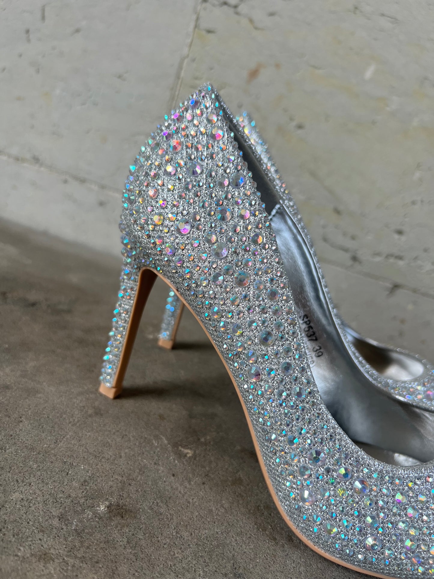 R and B rhinestone heels (537) fra webshoppen Aaberg Copenhagen