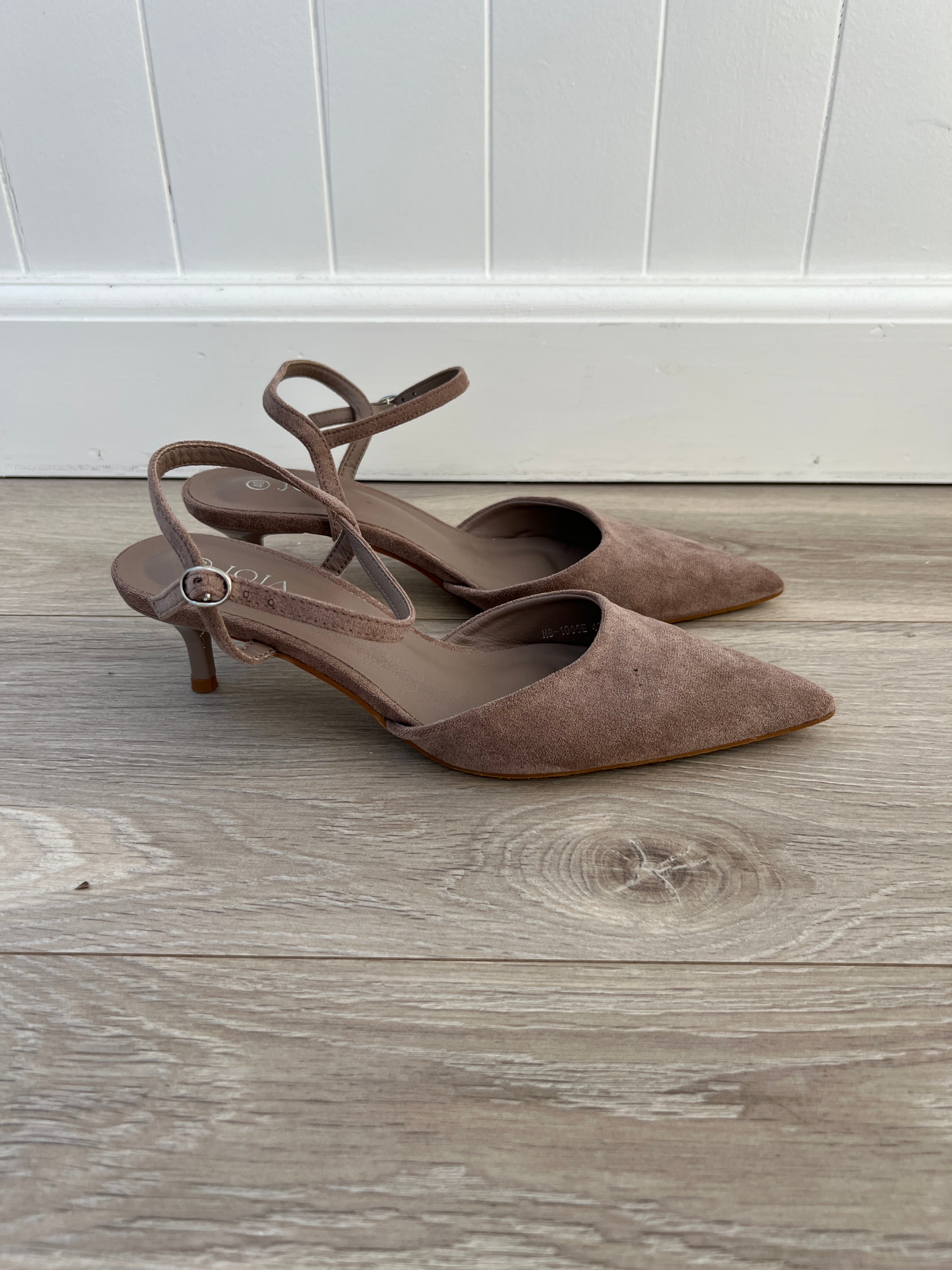 Joia taupe heels