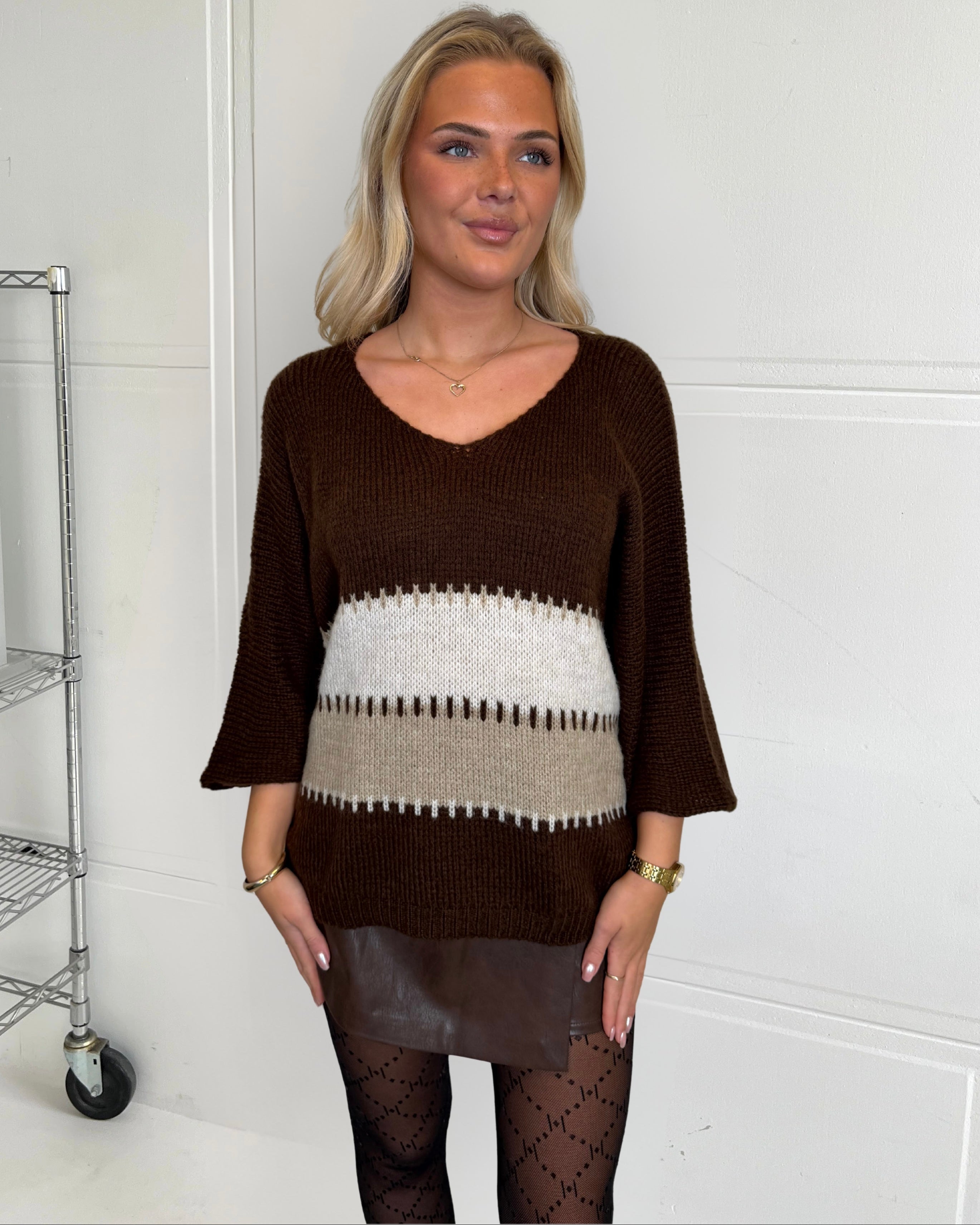 Estee Oversized V-neck sweater