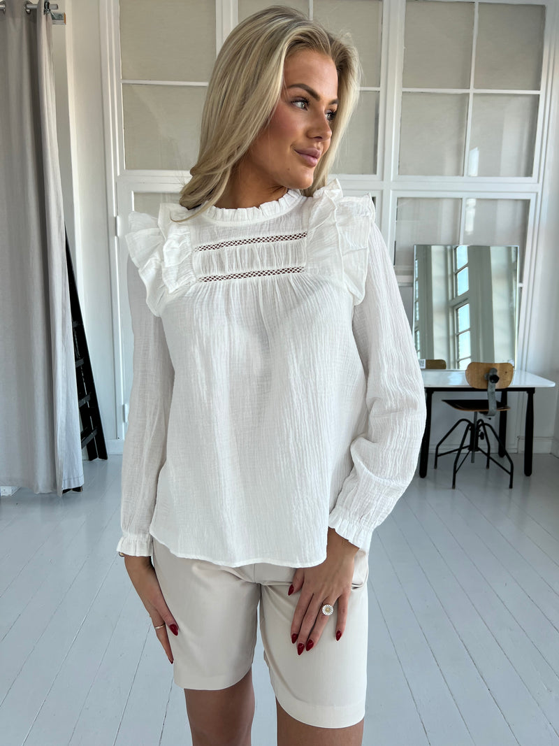 Majolica white blouse (9958)