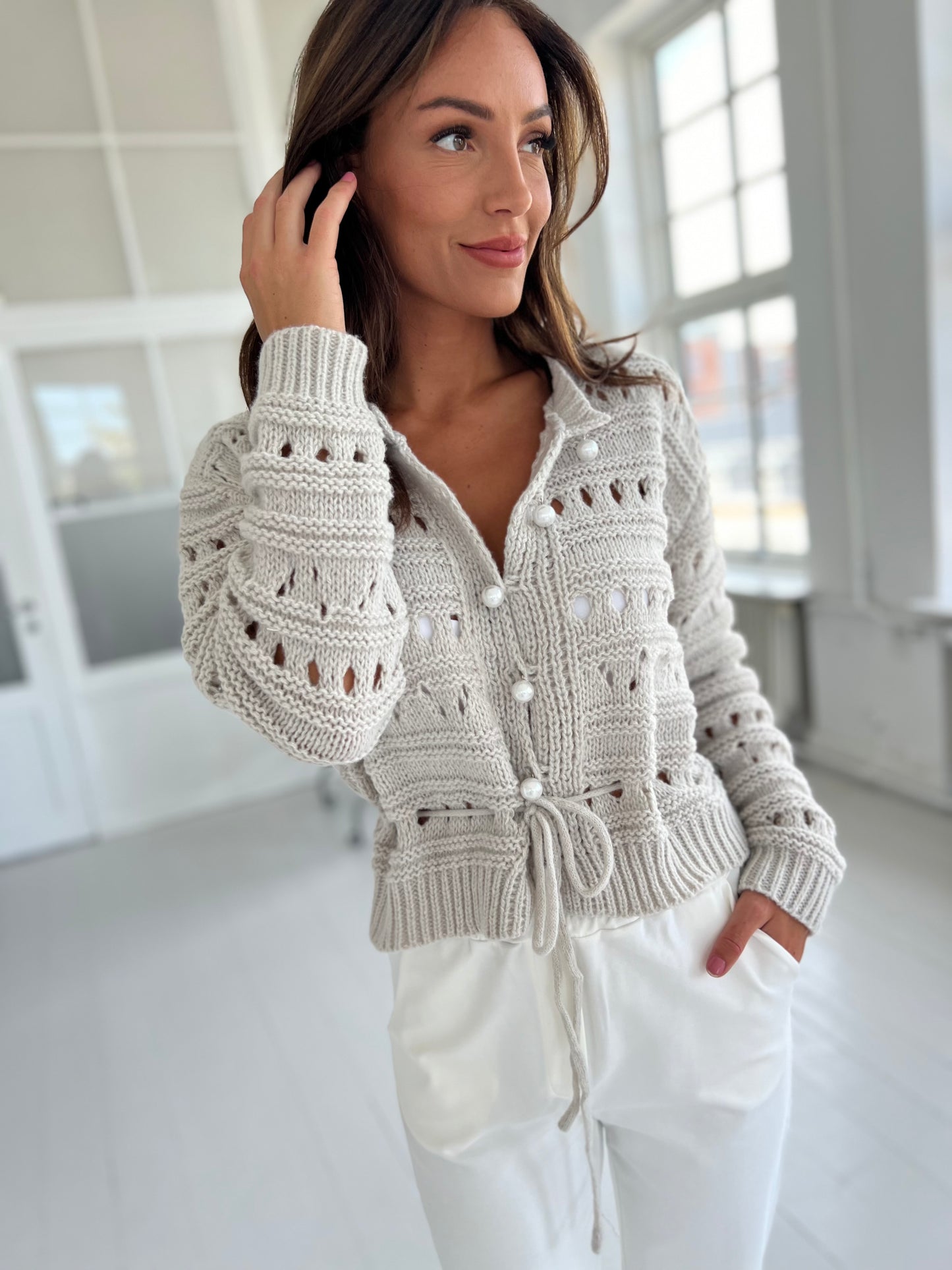 LUCCE grey cardigan (5022)