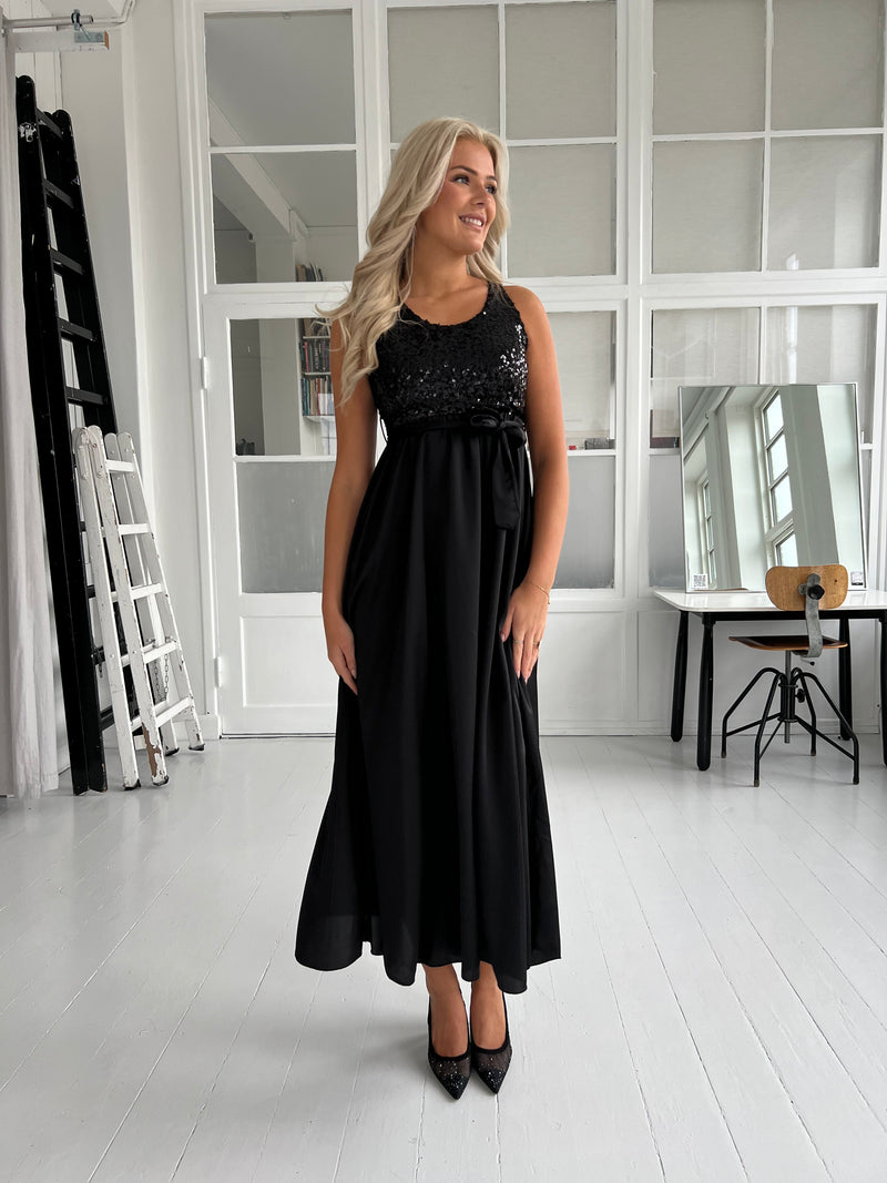 So Look black strap dress (6092)-kjole-Aaberg Copenhagen