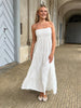 Syma white summer dress