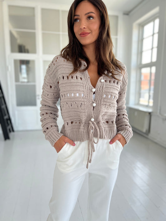 LUCCE taupe cardigan (5022)