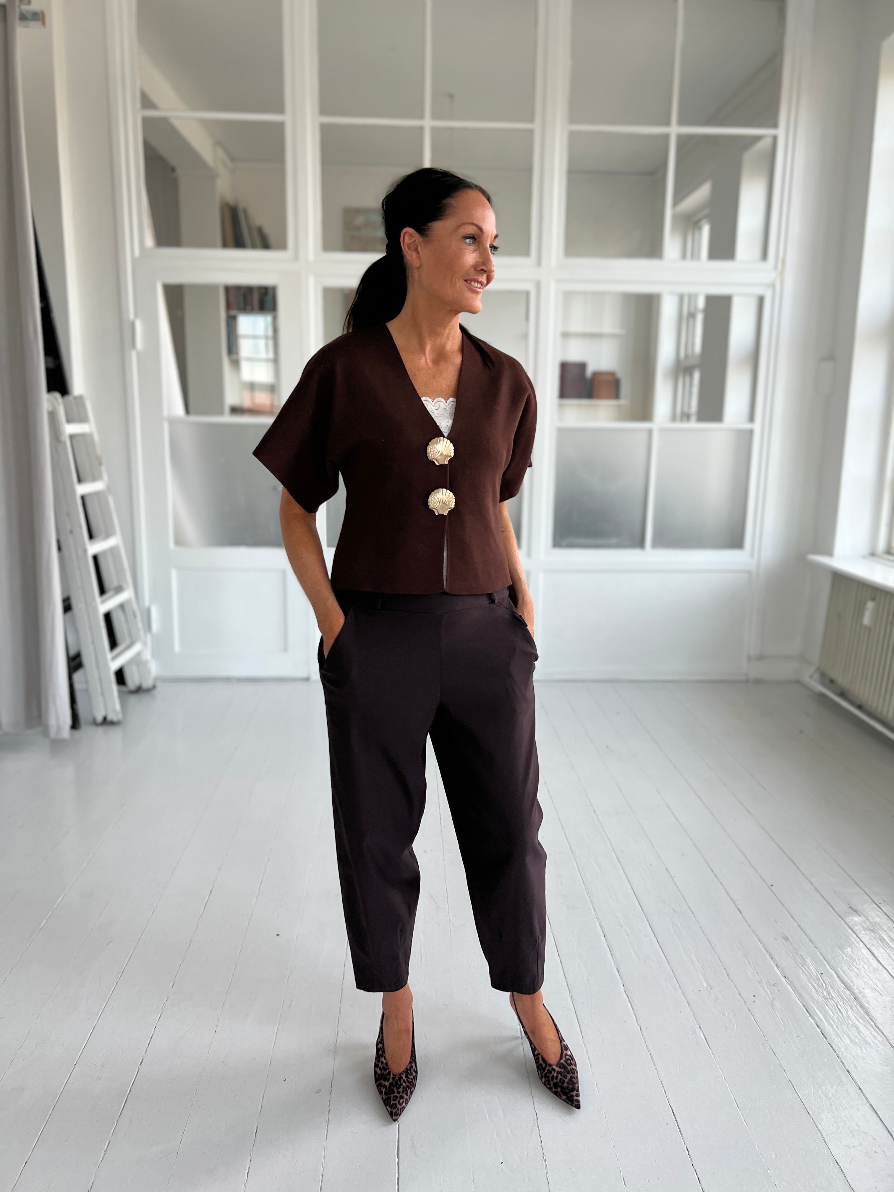 BCBEVERLY Barrel pants - Coffee