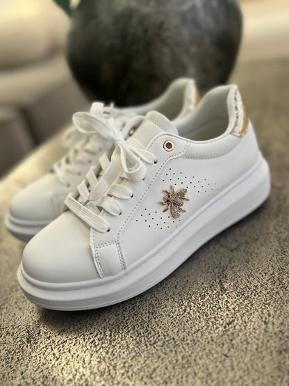 Mia hvid sneakers m bi (680)