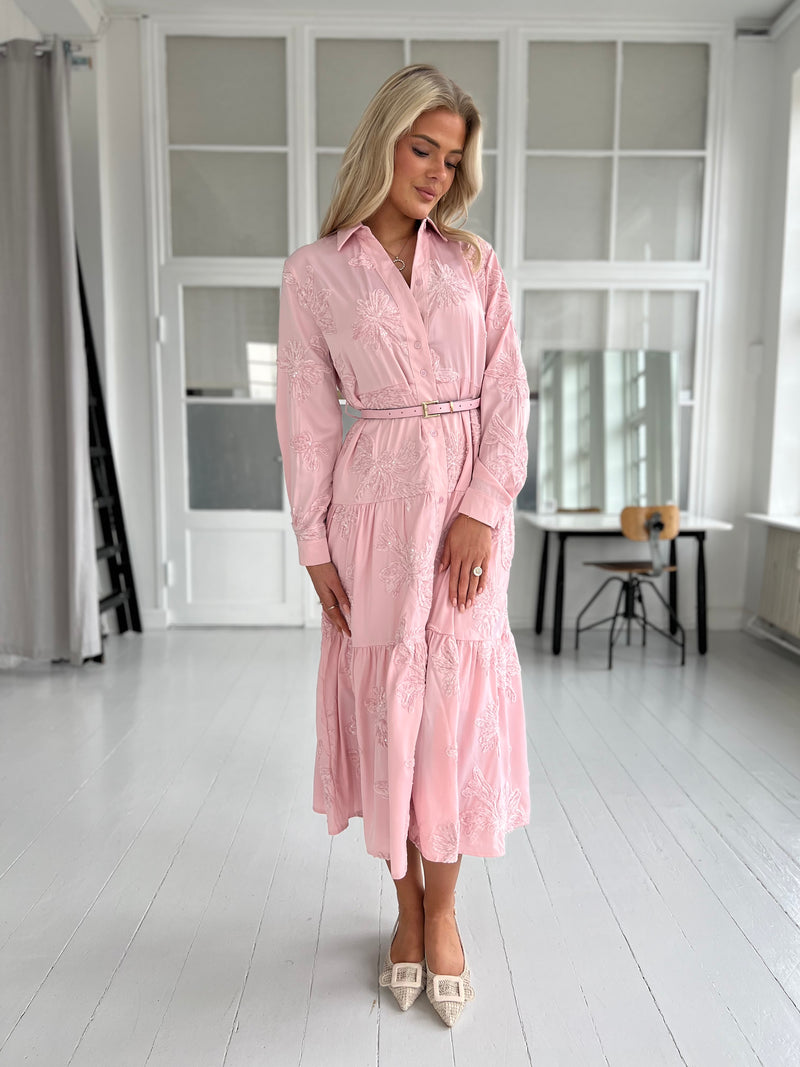 Flam rose shirt dress (0016)