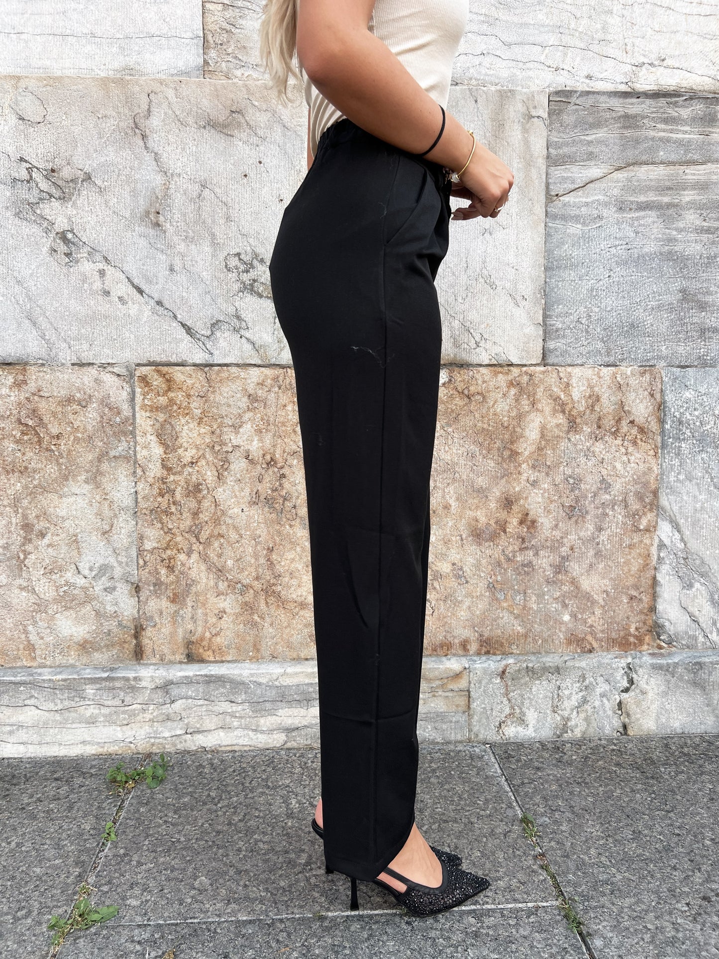 Laf'ee black long trousers (5723)