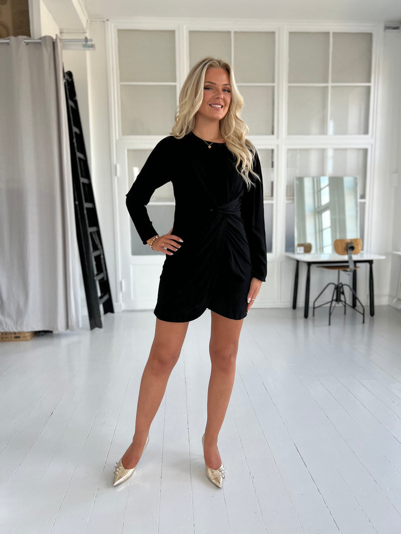 Lovie and Co black dress (4570D)-kjole-Aaberg Copenhagen