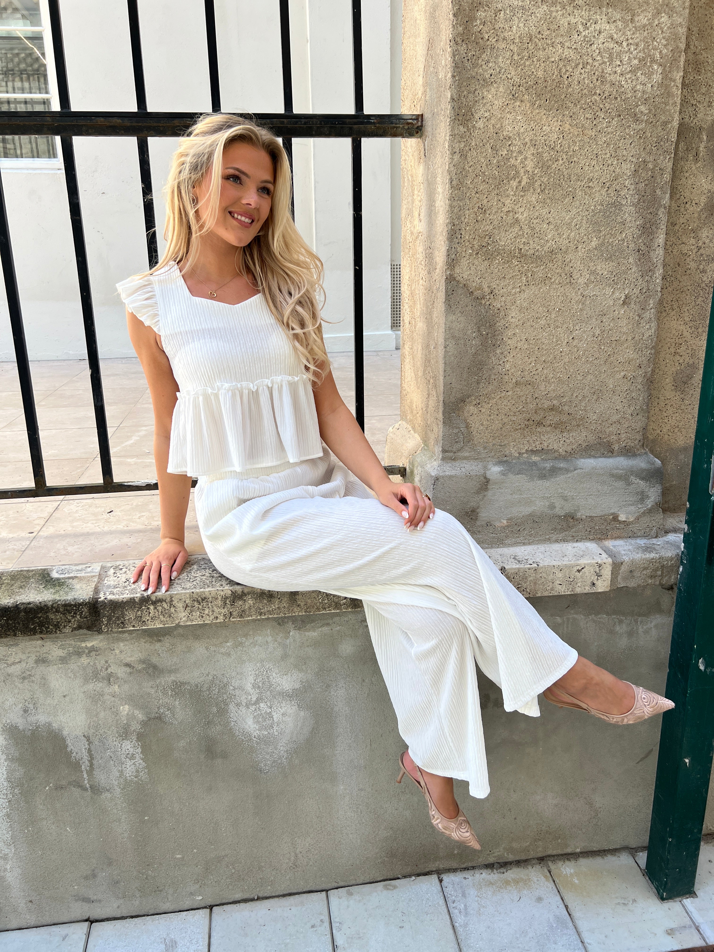 Flam Pearl White set