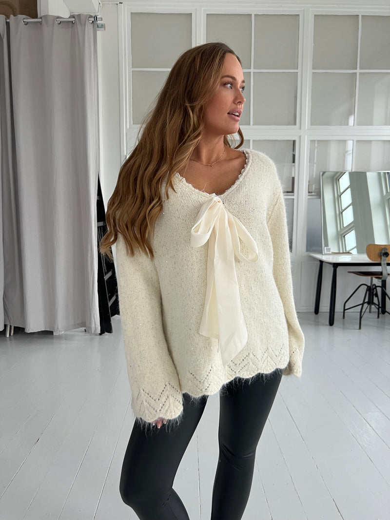 Azaka beige shimmer knit (2528)