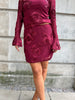 Flam wine red skirt