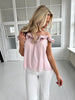 Elli rosa satin top