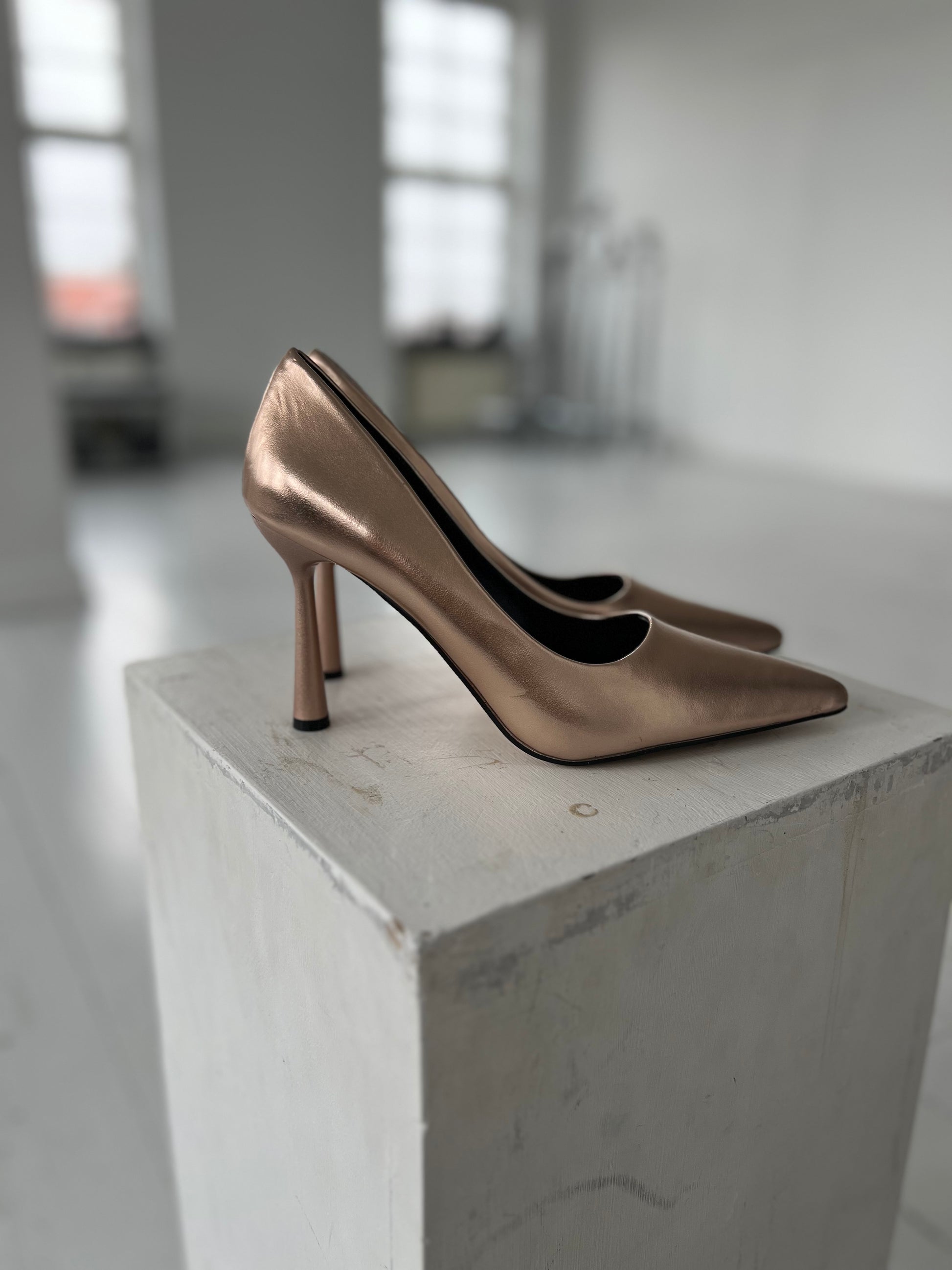 Marquiz champagne heels (198) fra webshoppen Aaberg Copenhagen