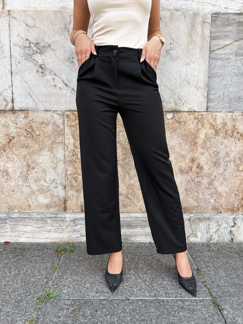 Laf'ee black long trousers (5723)