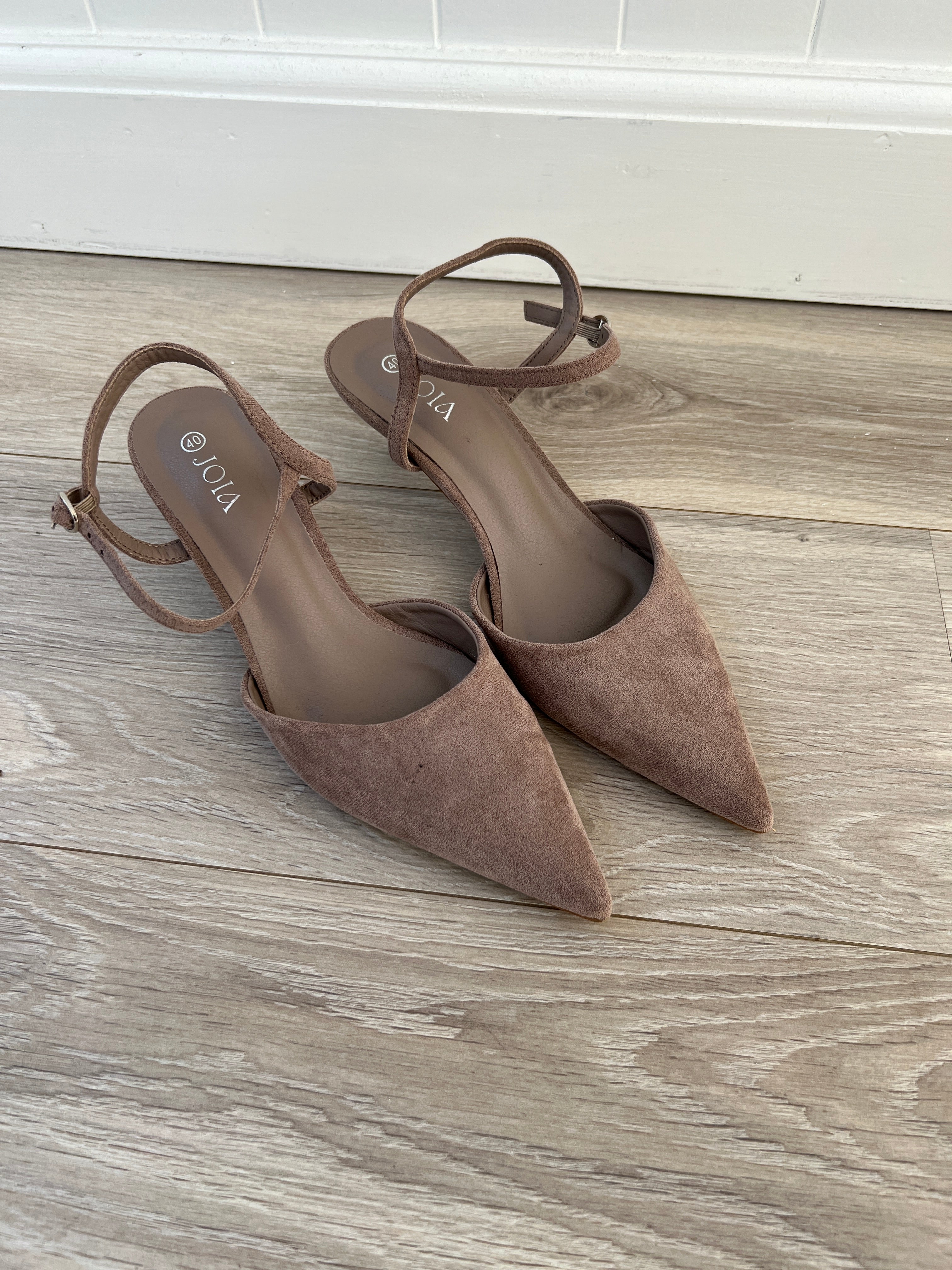 Joia taupe heels