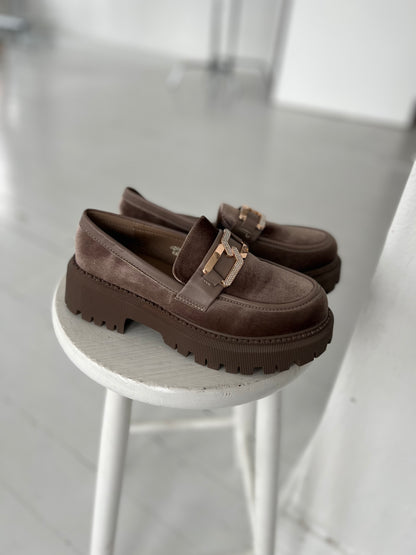 Marquiss taupe loafer (8000)