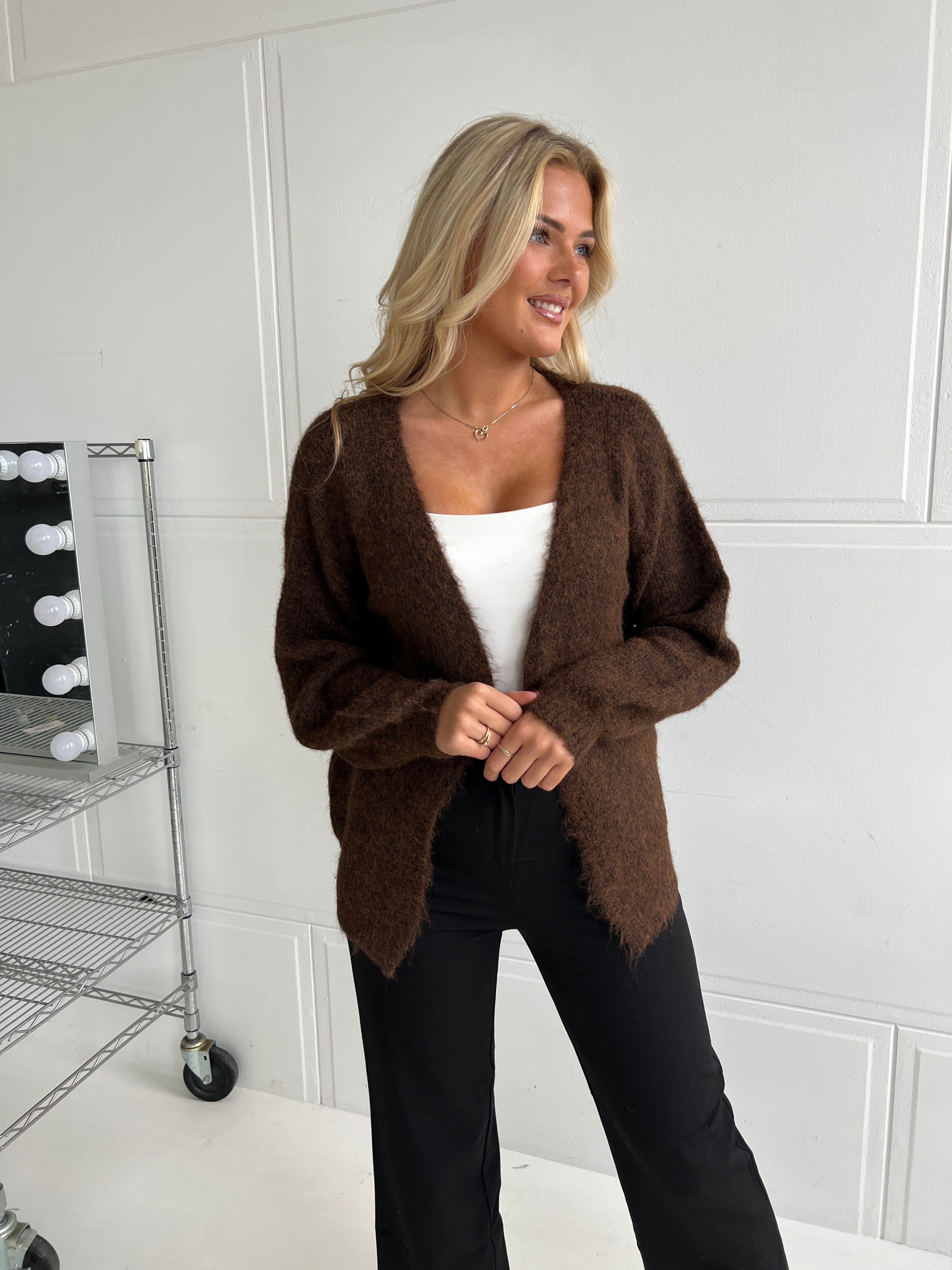 Emmash brown oversized cardigan