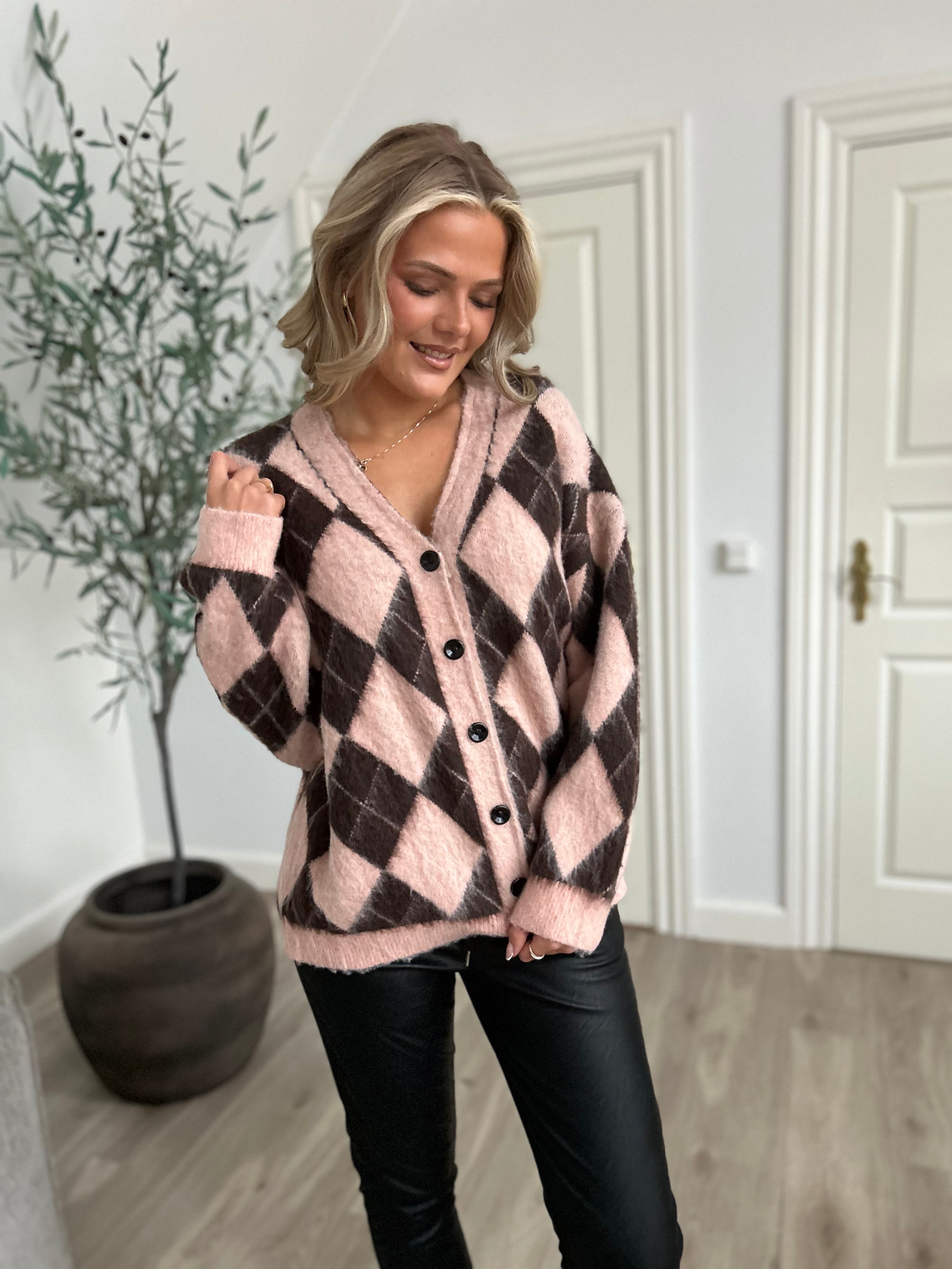 Mochy oversized diamond cardigan
