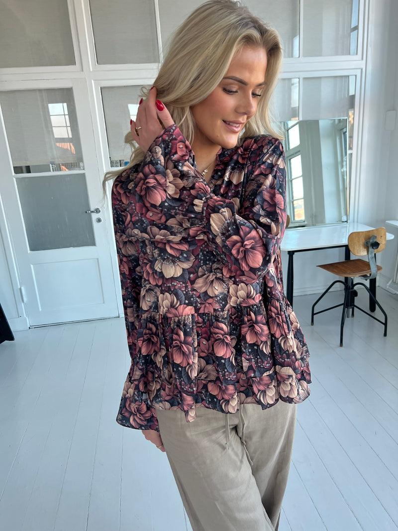 Gaspar Lido flower blouse (7325)