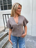 Its May taupe knit vest