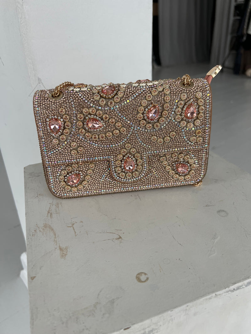 Gallantry rose glitter handbag (908)